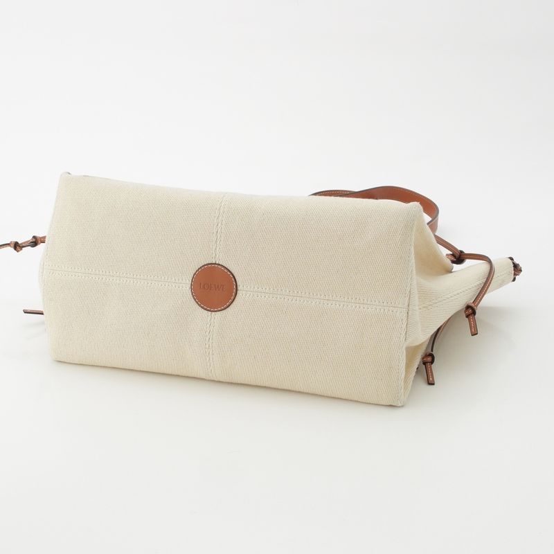 Loewe Cushion Tote Large Canvas Anagram Long Shoulder Tote Handbag 33002ab90