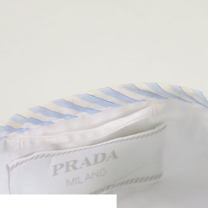 Prada Fishing Vest Light Blue White Cotton Striped Top S — view 5