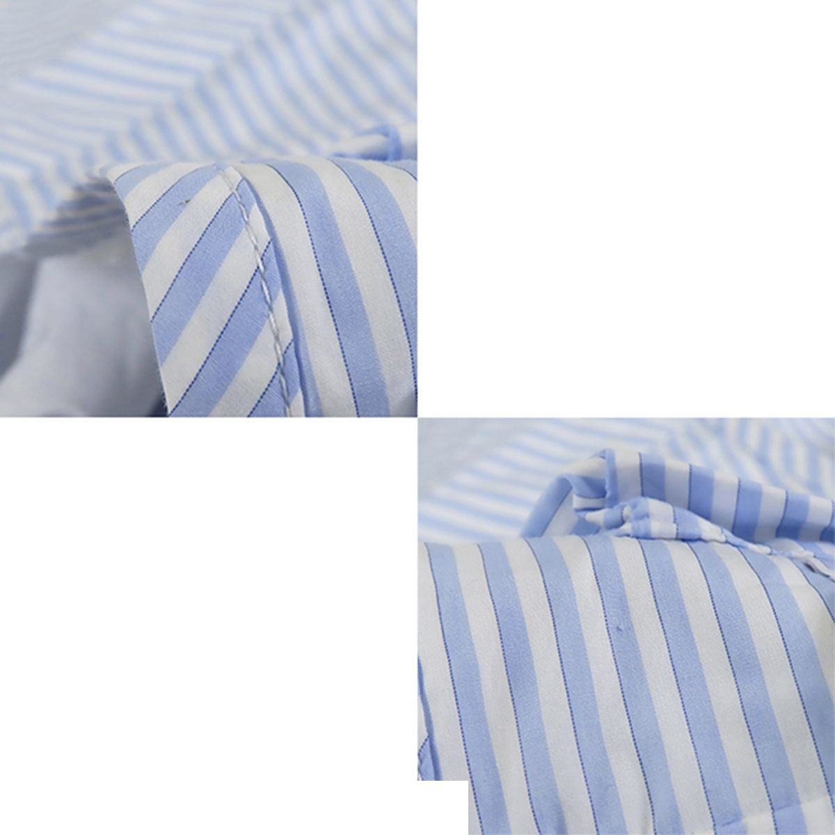 Prada Fishing Vest Light Blue White Cotton Striped Top S — view 7