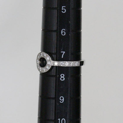 Tiffany & Co Half Eternity Diamond Circle Ring No 7.5 Pt950 2 mm E1639