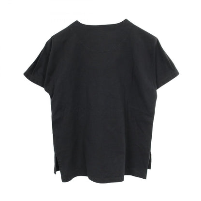 Hermes Short Sleeve T-Shirt Emblem Black Cotton B — view 2
