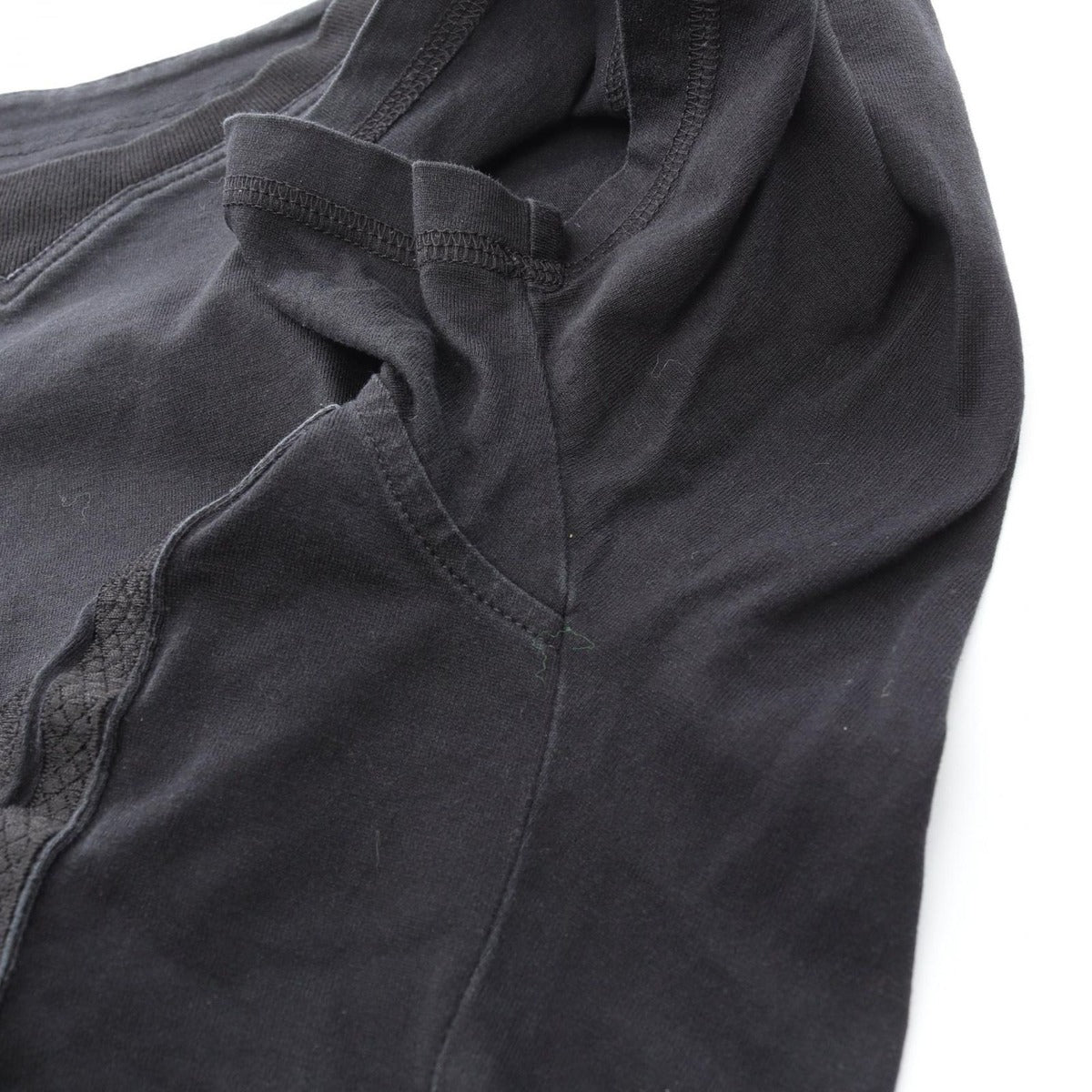 Hermes Short Sleeve T-Shirt Emblem Black Cotton B — view 8