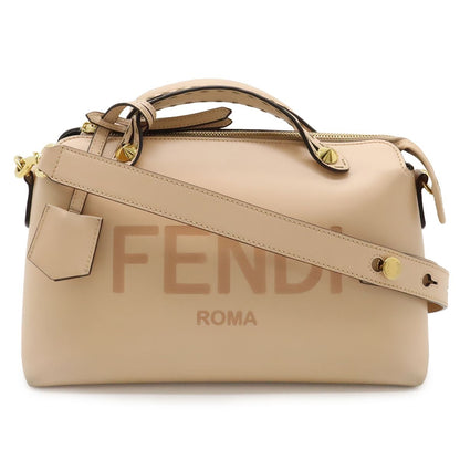 Fendi Visible 2-Way Shoulder Bag Crossbody Leather Pink Gold