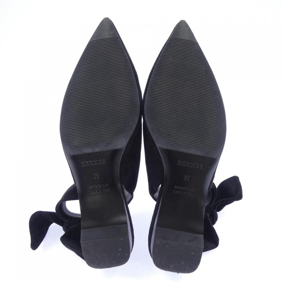 Hermes Electric Shoes Loafers Black — view 4