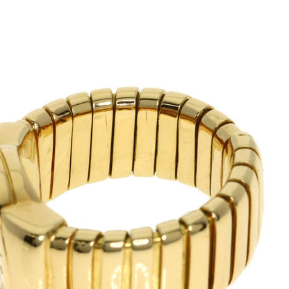 Bvlgari Bulgari Tubogas Onyx Ring And Ring 18K Yellow Gold Ladies