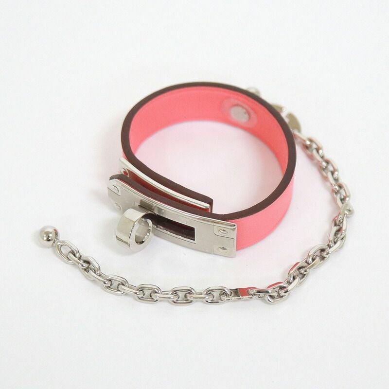 Hermes Kelly Glove Holder Charm Swift Pink Silver