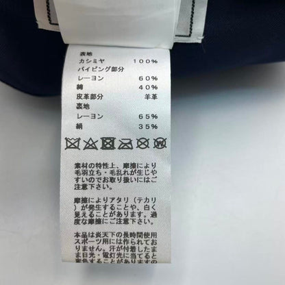 Hermes Hat Beret Cashmere Navy 57 — view 7