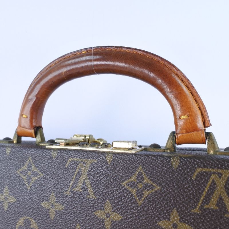 Louis Vuitton Attache Case Monogram Canvas Brown 861 Men's Business Bag