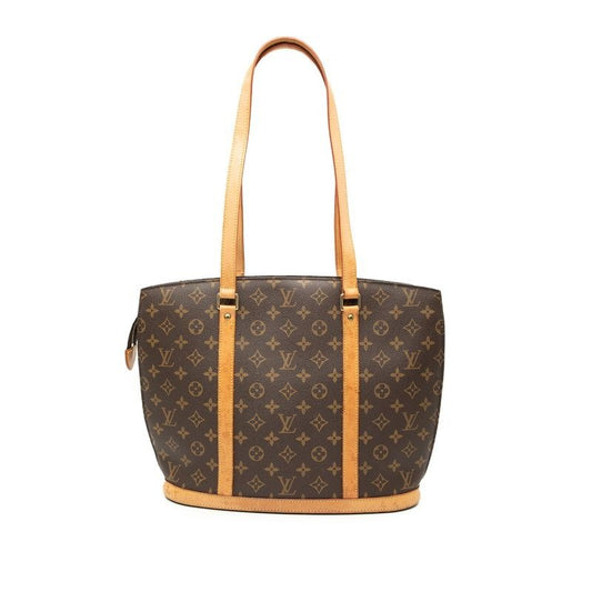 Louis Vuitton Monogram Babylon Brown Leather Tote