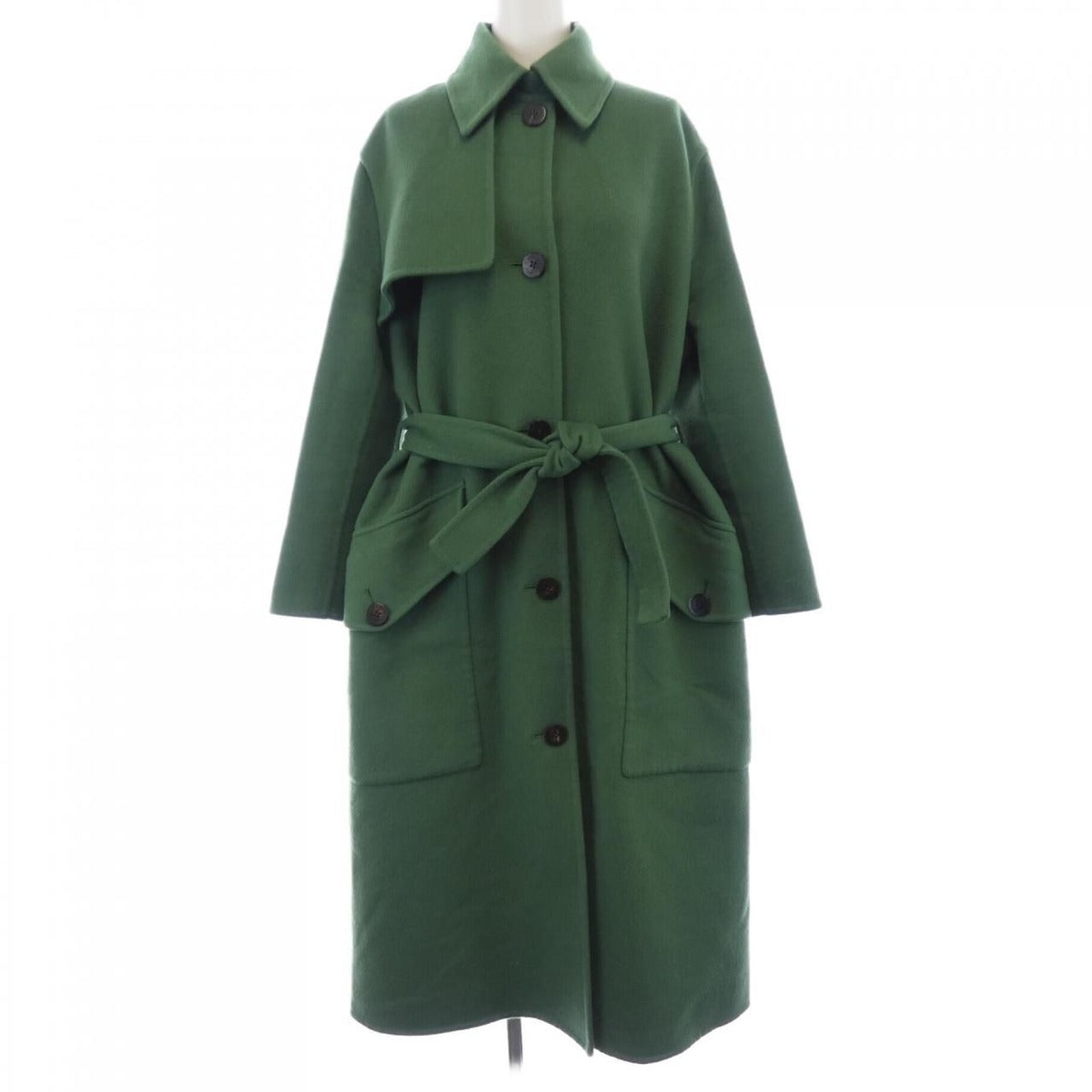 Hermes Coat Cashmere Green