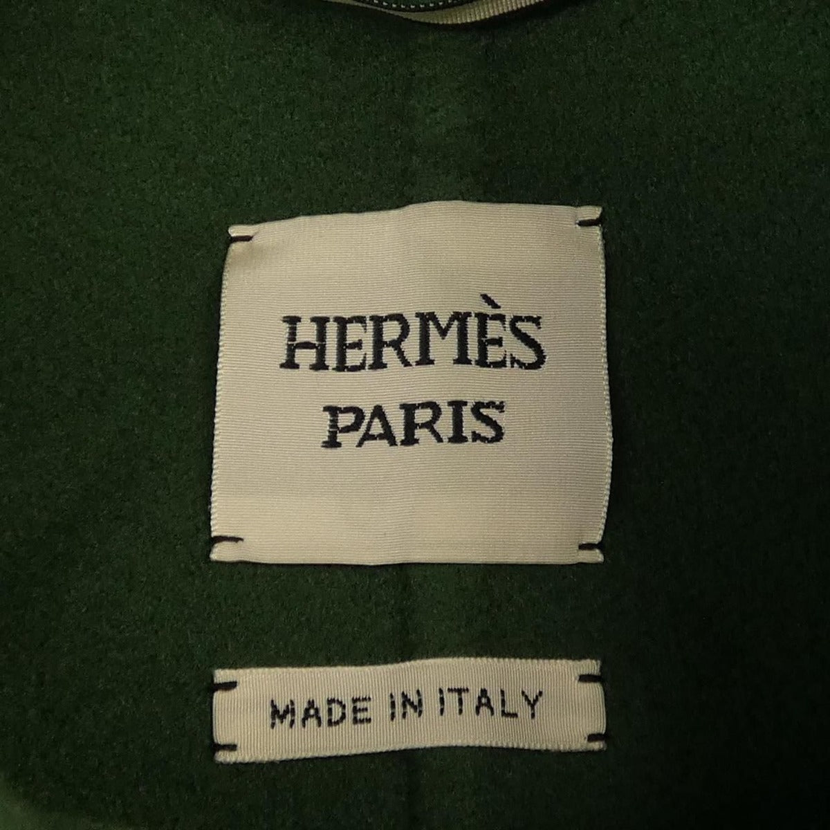 Hermes Coat Cashmere Green — view 4