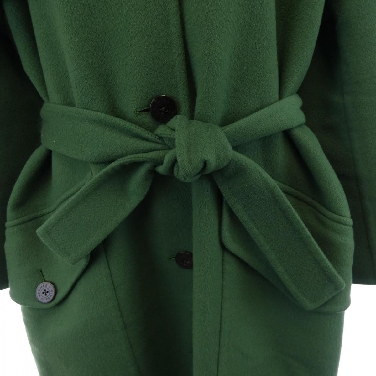 Hermes Coat Cashmere Green — view 7