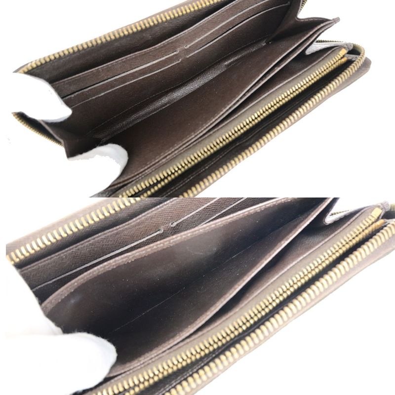 Louis Vuitton Zippy Wallet Damier Ebène Long Wallet N60015 09yg563