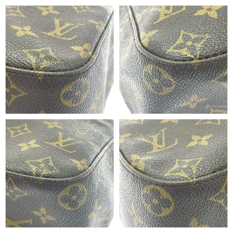 Louis Vuitton M51145 Monogram PVC Looping GM Shoulder Bag Brown 455877 Shoulder