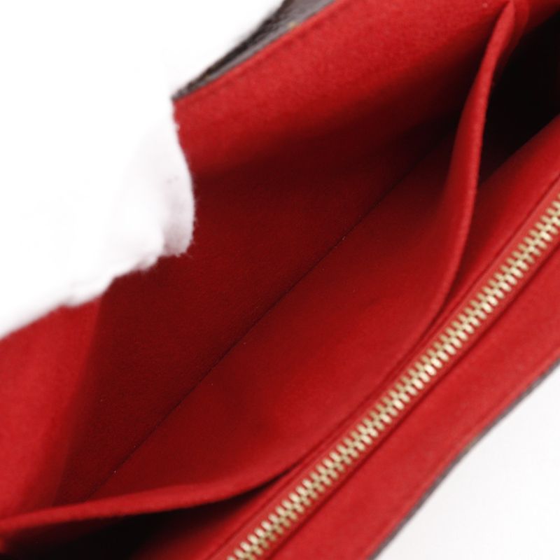 Louis Vuitton Saint Placide M43713 Monogram Canvas Threes Brown/red Ca2167