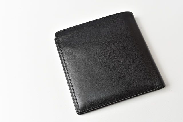 Cartier Wallet Men's Folding Wallet Leather Black