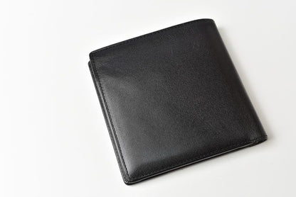 Cartier Wallet Men's Folding Wallet Leather Black