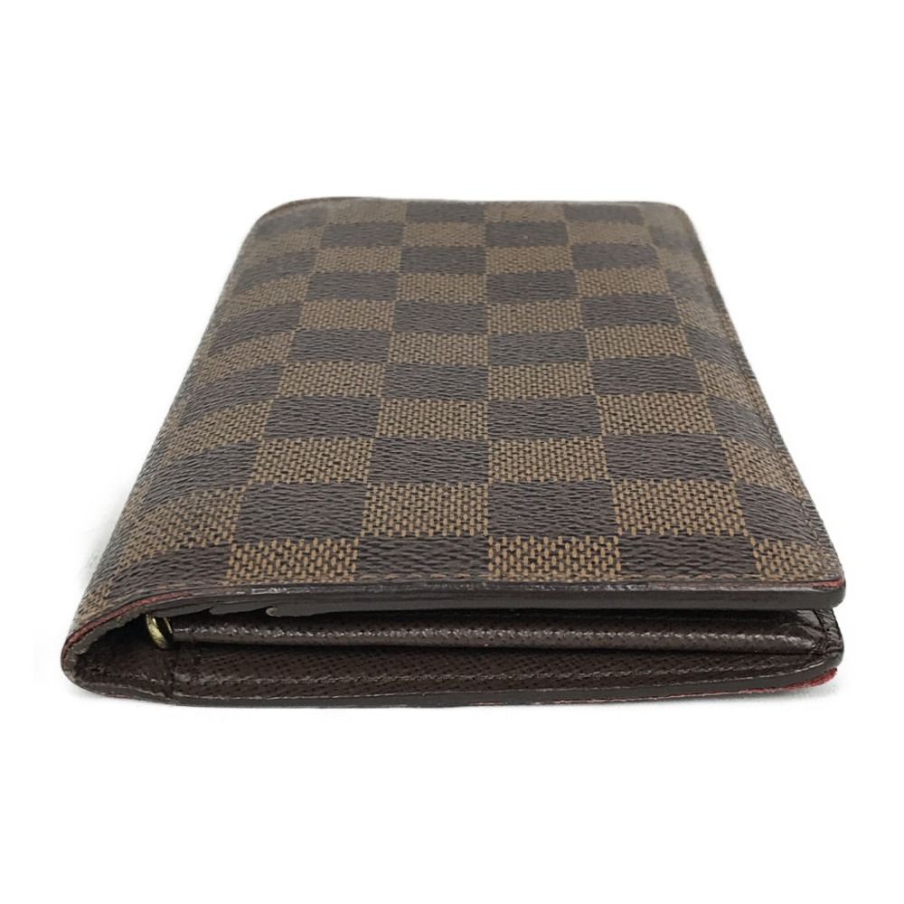 Louis Vuitton Damier Portefeuille/brother Bifold Long Wallet N60017 Brown