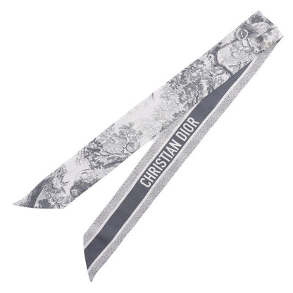 [dior] Christian Dior Mitzah Toile De Jouy Sauvage Ribbon Scarf 15jou106i602