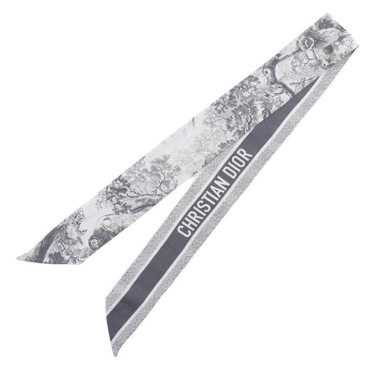 [dior] Christian Dior Mitzah Toile De Jouy Sauvage Ribbon Scarf 15jou106i602