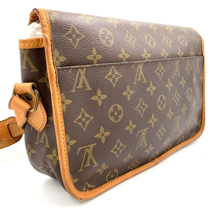 Louis Vuitton MM Monogram Leather Brown Shoulder Bag Gold — view 2