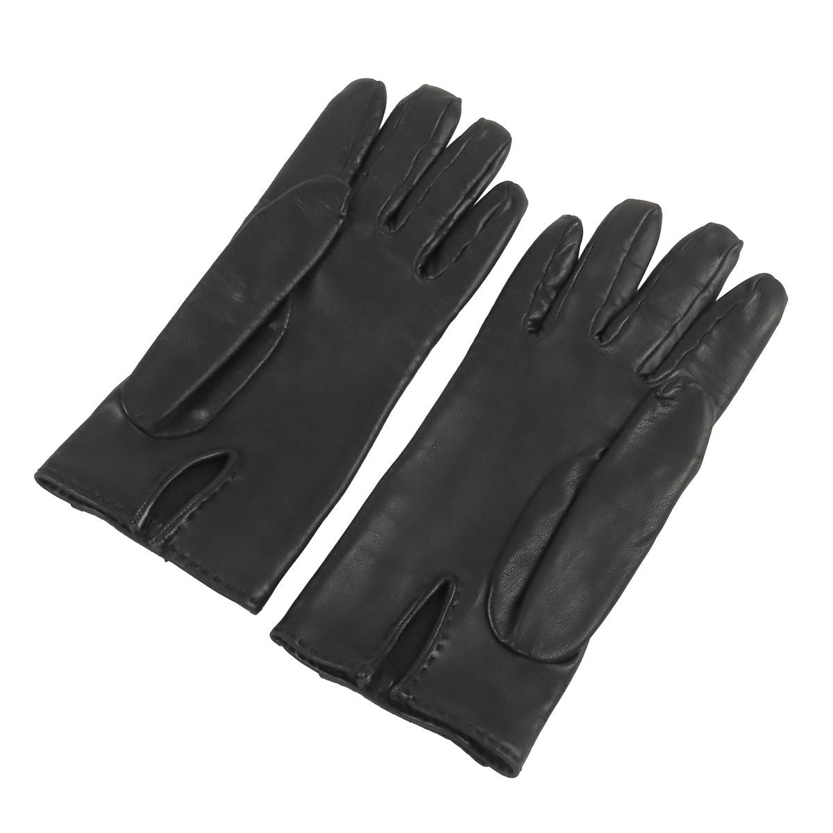Hermes Gloves Black Gold Lambskin Kelly Charm 7 — view 2