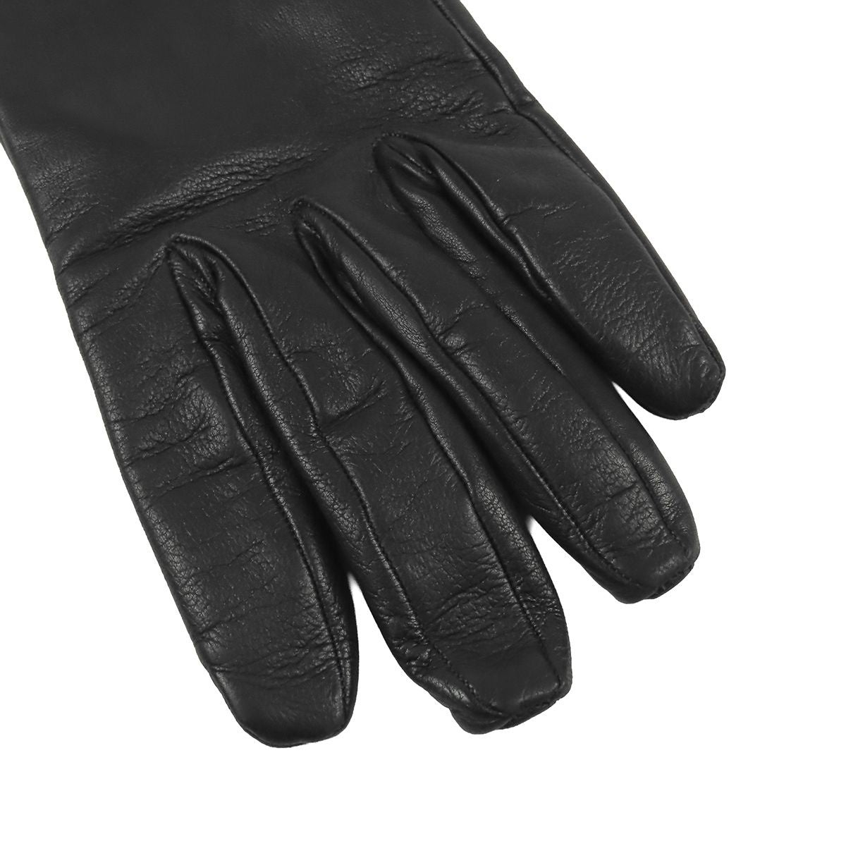Hermes Gloves Black Gold Lambskin Kelly Charm 7 — view 3