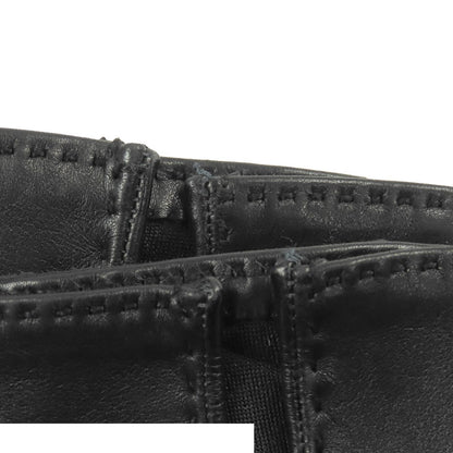 Hermes Gloves Black Gold Lambskin Kelly Charm 7 — view 6