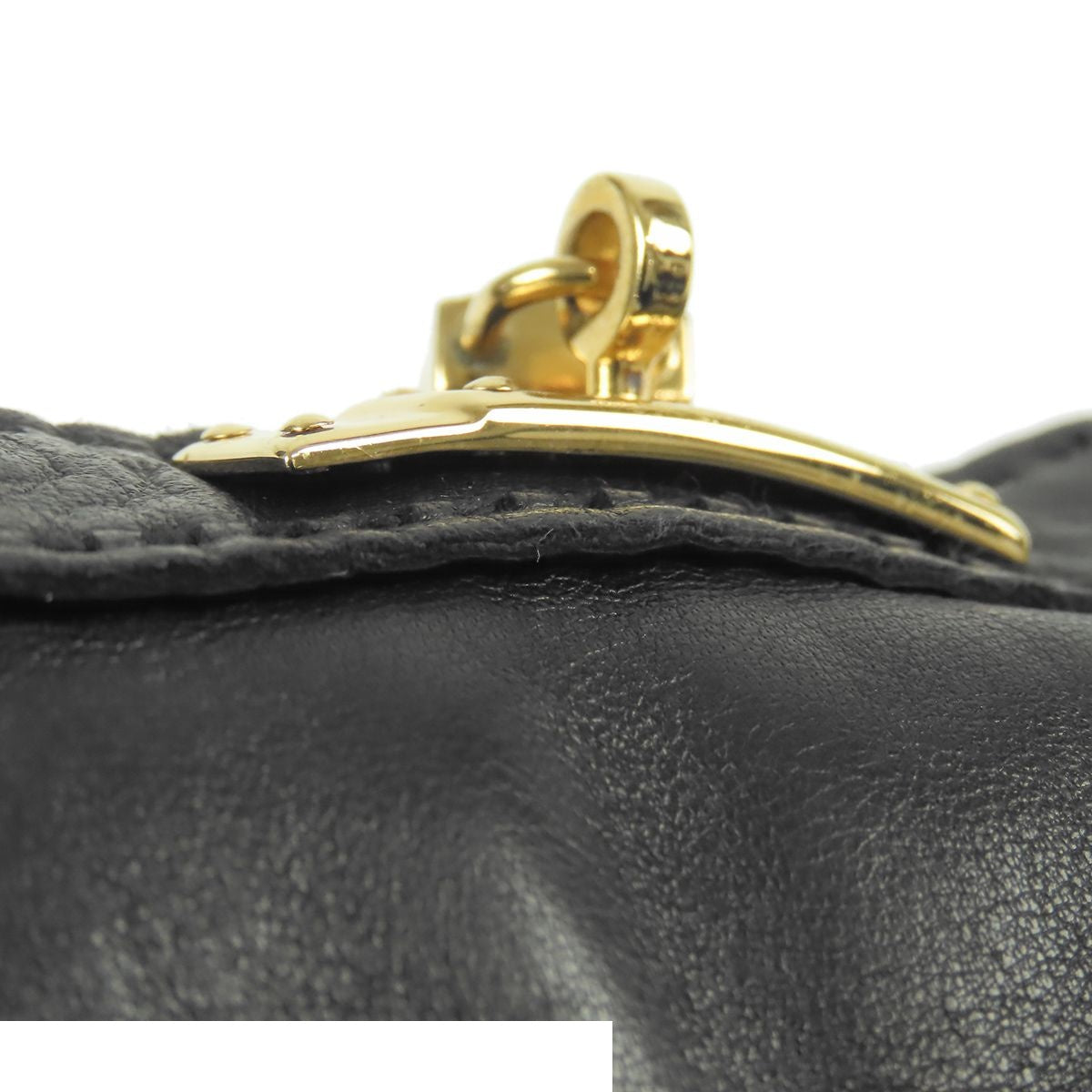 Hermes Gloves Black Gold Lambskin Kelly Charm 7 — view 7