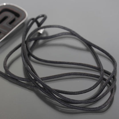 Bvlgari Parenteshi Choker Silver 925 Wood String Box E1379