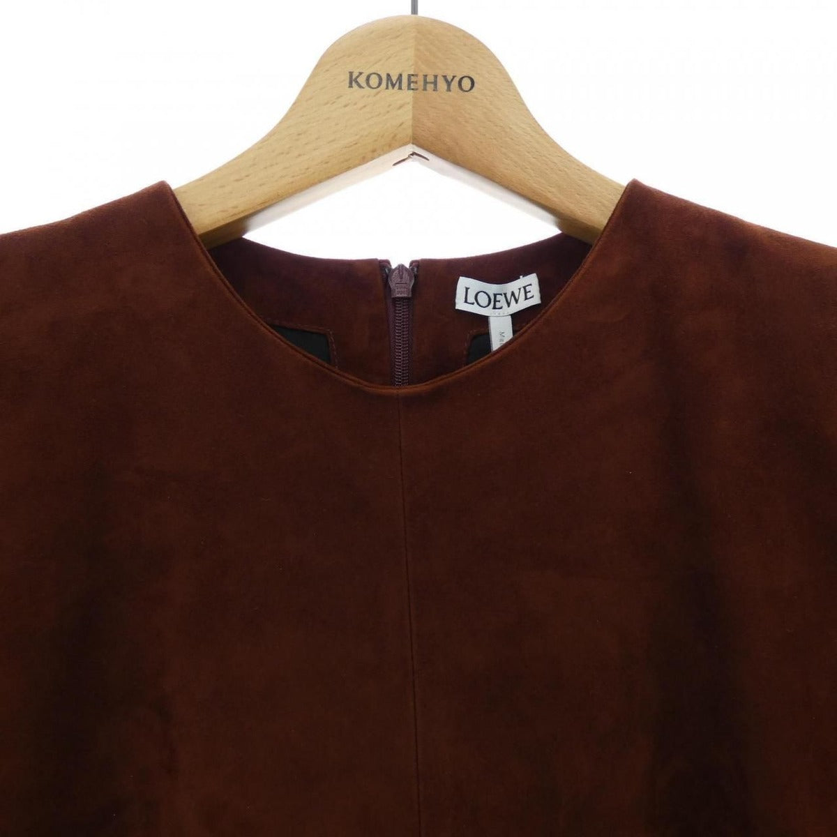 Loewe Dress Goatskin Brown — view 6