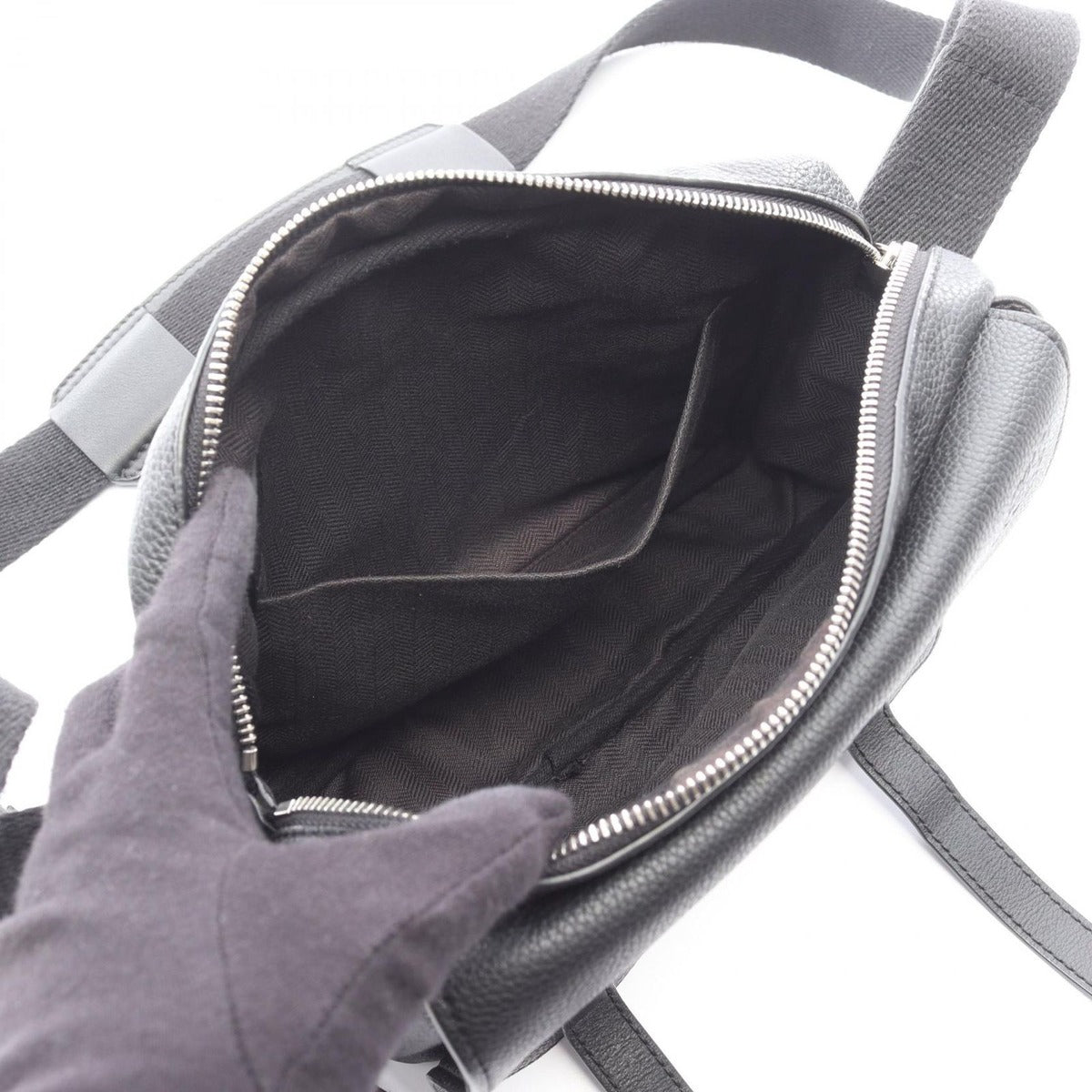 Loewe Shoulder Bag Military Messenger Xs Black Leather — view 3
