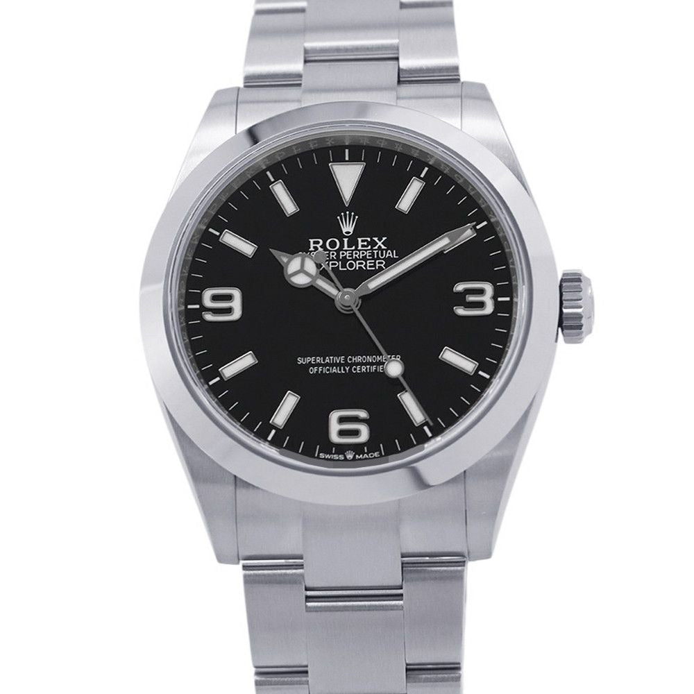 Rolex 40 Watch Black Dial
