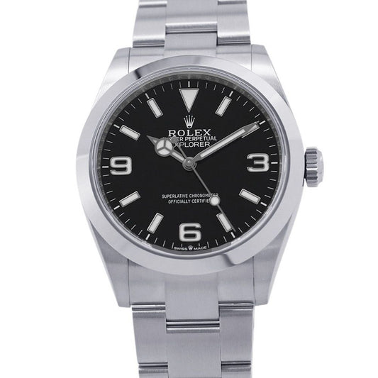 Rolex 40 Watch Black Dial
