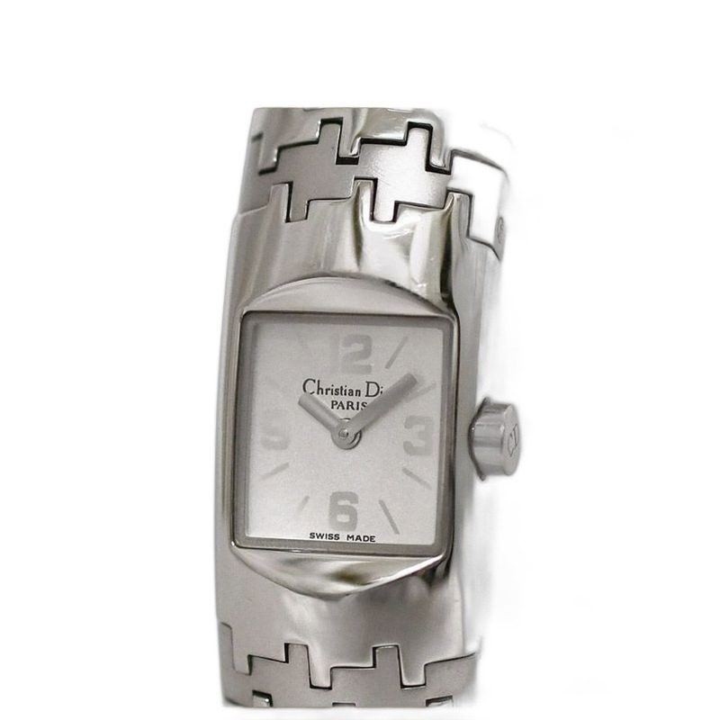 Dior Watch White Dial Silver Diophilic