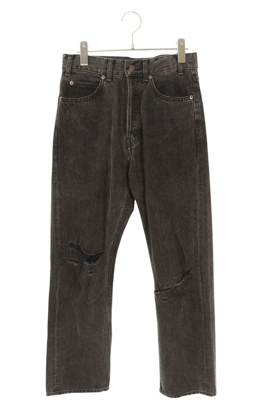 Celine 2n586919m Cart Jeans Damaged Denim Pants Men's 27