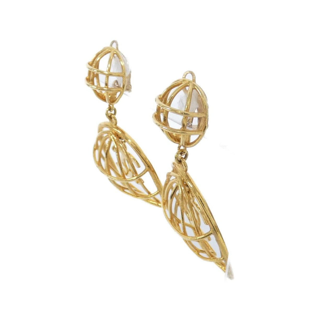 Chanel Vintage Earrings Gold — view 2