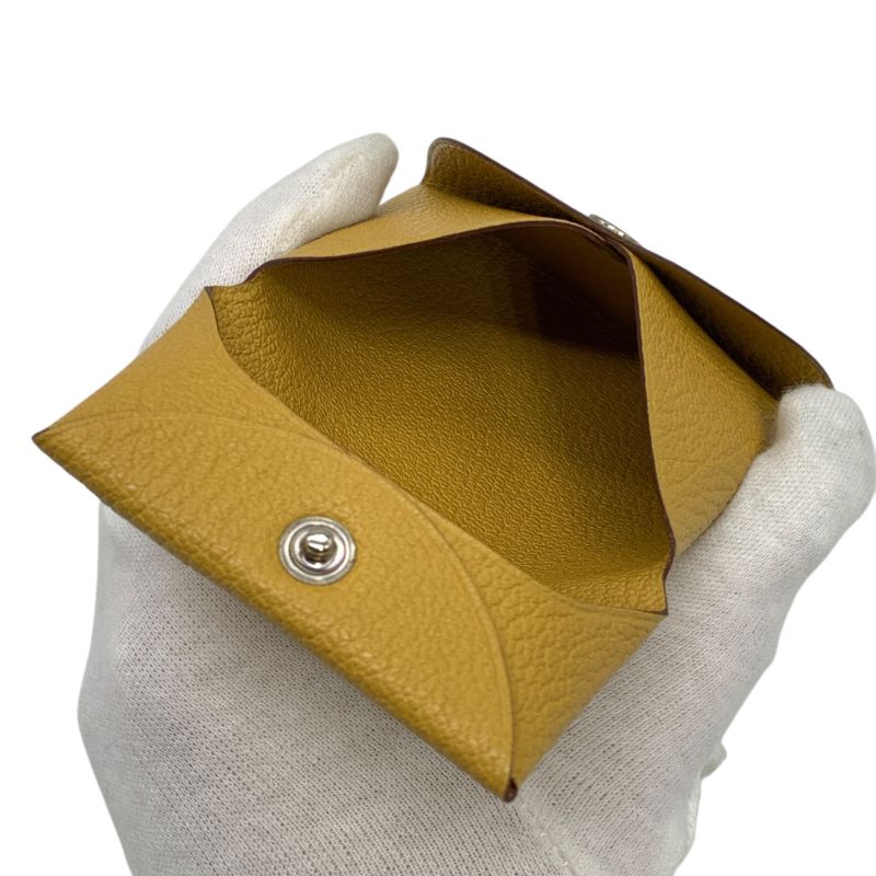 1603 Hermes Bastia Coin Case with Initials (Oc) Stamped K Coin Purse with Box