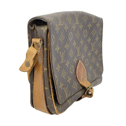 Louis Vuitton Shoulder Bag Monogram Cartouchiere GM Brown — view 2