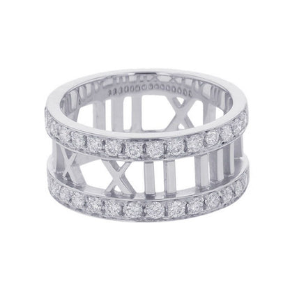 Tiffany & Co. Ring Atlas Open Diamond 18K White Goldwhite Gold