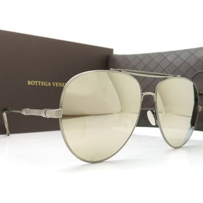 Bottega Veneta Sunglasses V2330 1223 Teardrop Mirror Lens Zeiss