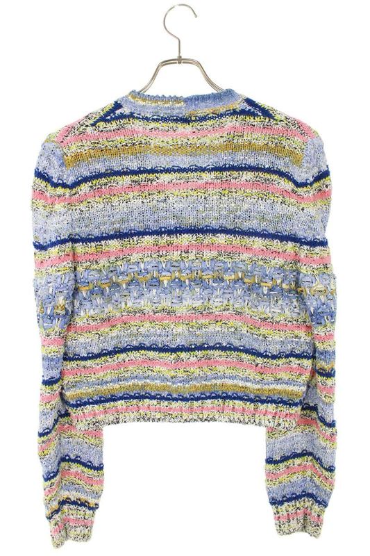 Chanel P70422k10062 Multicolor Knit Cardigan Women 40