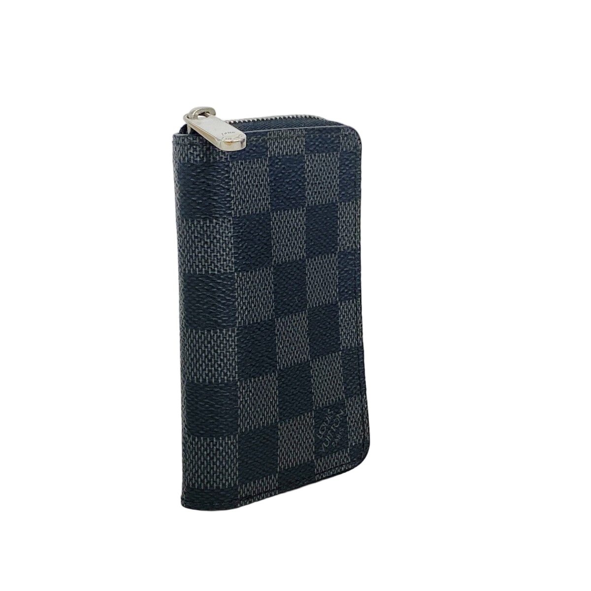 Louis Vuitton Coin Case Damier Graphite Zippy Purse Gray Black Cles — view 2