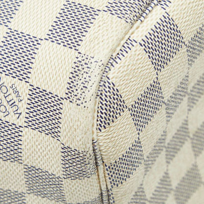 Louis Vuitton Damier Azure Neverfull MM Tote Bag One Shoulder Bag N51107 White