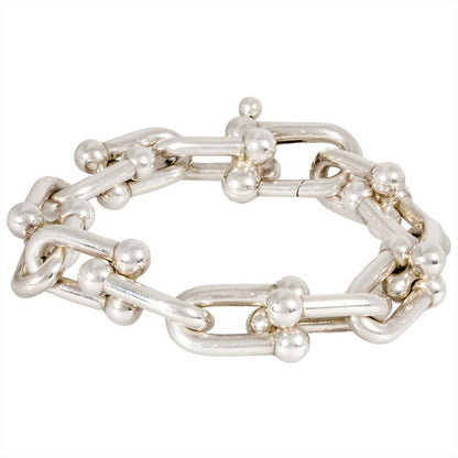 Tiffany & Co Tiffany & Co Hardware Large Link Bracelet Sv925 595g Silver 14