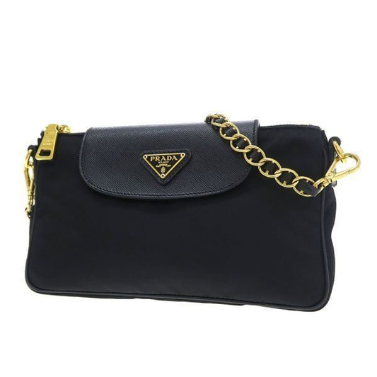 Prada Nylon Chain Messenger Bag