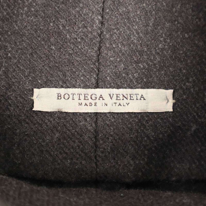 Bottega Veneta Raglan Sleeved Wool Angora Coat Dark Brown 40