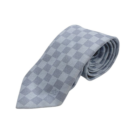 1714 Louis Vuitton Damier Classic Necktie Gentleman Blue Business