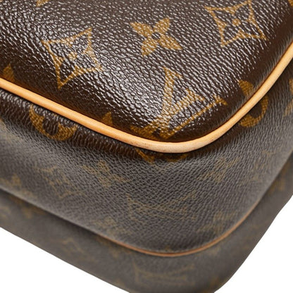 Louis Vuitton Monogram Reporter PM Crossbody Shoulder Bag M45254 Brown PVC