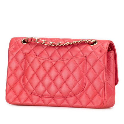 Chanel Matelasse Coco Mark W Flap Chain Shoulder Bag Handbag Pink Caviar Skin
